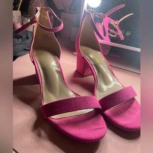 Hot pink heals. Size 8.5